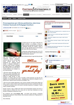 Articolo Corriere Informazione 23/07/2012